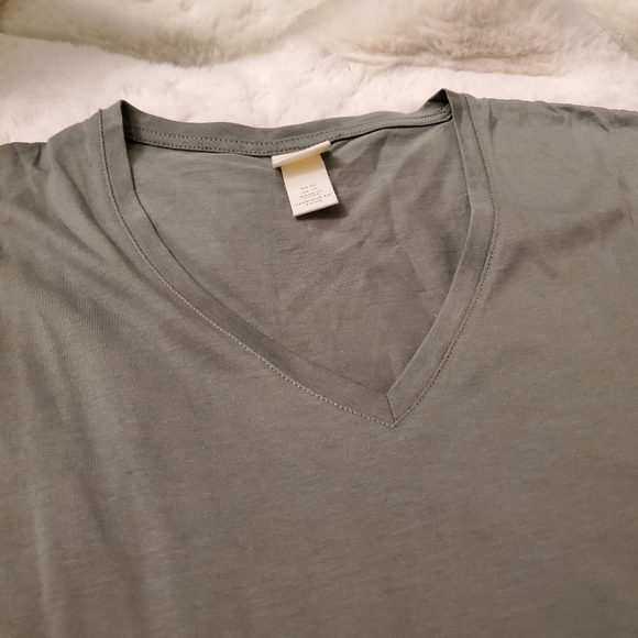 H&M Jersey Kaftan Dress, Khaki Green, XS - Picture 4 of 4